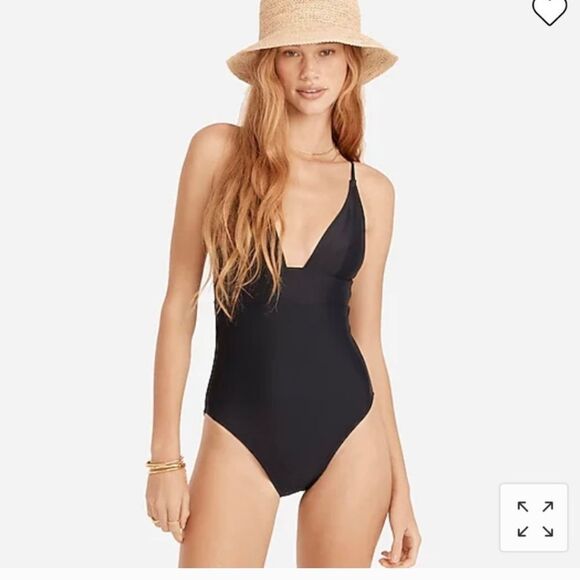J Crew Navy One Piece Swimsuit, Sz 16, Like New - Picture 9 of 9